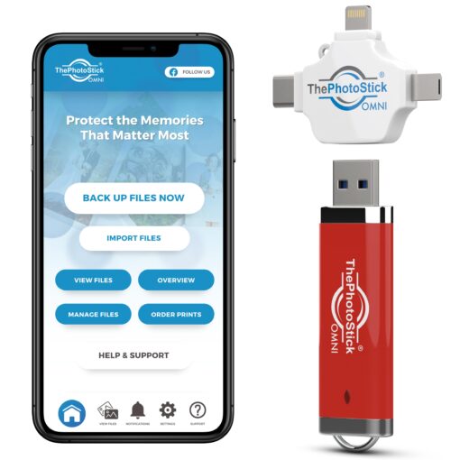 ThePhotoStick® Omni 512GB + Protective Case | Secure Photo & Video Backup and Transfer | Digital File Organization | USB & Multiport Connection for Phones, Tablets and Computers | Water Resistant Case - Image 9