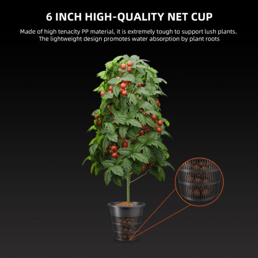 Spider Farmer DWC Hydroponics Grow System with 7-Gallon Deep Water Culture, New Triangular Cover Design, Recirculating Drip Garden System with Top Drip Kit, 15W Air Pump, 4 Buckets - Image 5