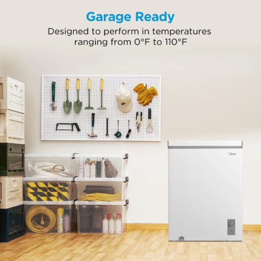Midea MERC07C4BAWW 7.0 Cubic Feet Chest Freezer Cu.ft-Convertible, White - Image 4