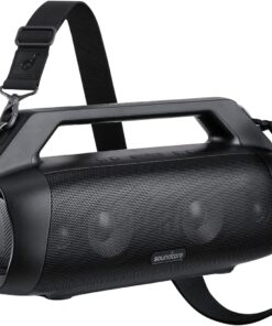 Soundcore Motion Boom Plus by Anker, IP67 Portable Speaker, 80W Stereo Sound, Custom EQ & BassUp, Built-in Power Bank, Waterproof Bluetooth Speaker for Camping, Beach, and Backyard