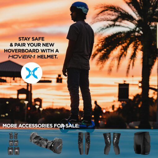 Hover-1 i100 Electric Hoverboard | 7MPH Top Speed, 10 Mile Range, 5HR Full-Charge, Built-In Bluetooth Speaker, Rider Modes: Beginner to Expert Self Balancing Scooter - Image 2