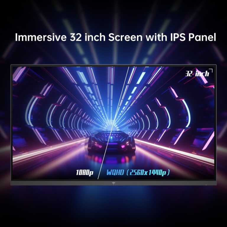 KTC 32 Inch 2K Monitor, 1440P IPS Computer Monitor, 100Hz Frameless QHD PC Monitor for Office & Gaming, Eye Care, G-Sync/FreeSync, 109% sRGB, HDR, HDMI/DP, Tilt Adjustable, VESA Mountable, H32T13 - Image 6