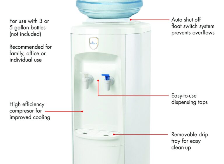 Vitapur Top Load Floor Standing Room Cold Standard Taps, White water dispenser, one size - Image 3