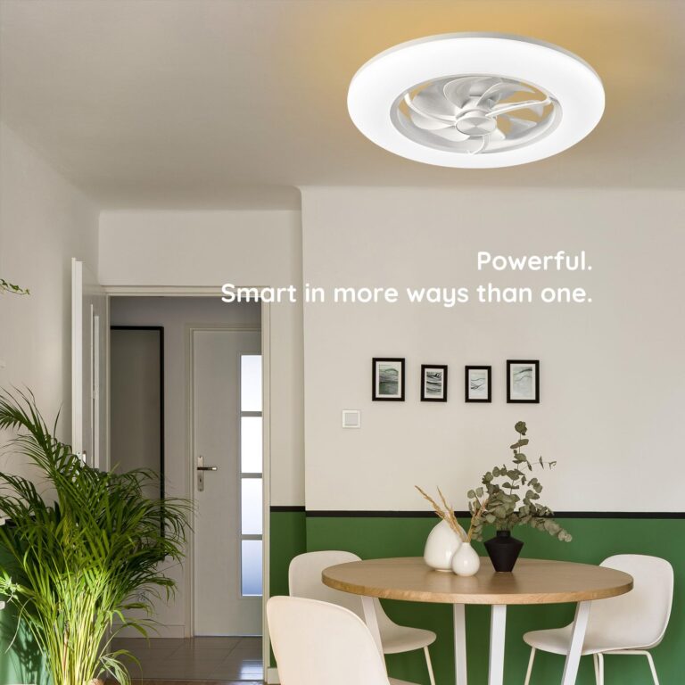 Orison Ceiling Fans with Lights- Low Profile Ceiling Fan with Light 22.4“ LED Dimmable Ceiling Fans with Remote Control,Smart 3 Light Color and 6 speeds 7 Blades - Image 3