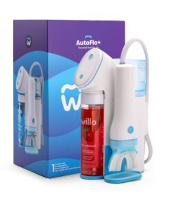 Willo Fully Automated Kids U-Shaped Electric Toothbrush - 2 Brushing Timers, Deep-Cleans, Consistent Results, Eliminates Brushing Mistakes - Berry Splash (Small - Kids Ages 5-7 Years)