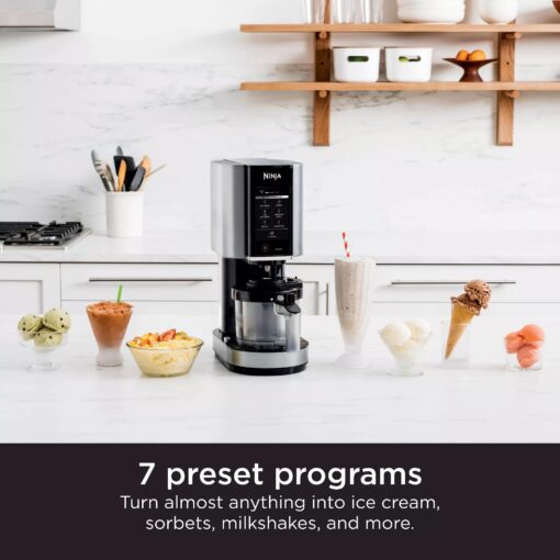 SharkNinja NC301 CREAMi 7-In-1 Ice Cream Maker with 7 Custom Frozen Treat Modes and Easy 3-Step Treat Preparation, Cloud Silver (Renewed) - Image 8