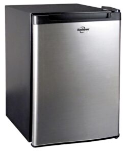 Koolatron 12V / 110V Refrigerator - Mini Fridge With Freezer For Trucks, Cool Storage For Kitchen, Bedroom, Office, Dorms, Compact Free Standing, Neveras Pequeñpara, 1.76 Cubic Feet Capacity, White