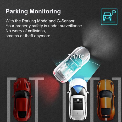 Fitcamx 4K Dash Cam Suitable for Alfa Romeo Giulia & Stelvio 2017 2018 2019 2020 2021 2022 2024, OEM Look, UHD 2160P Video, WiFi & APP, Loop Recording, Parking Mode, G-Sensor, Easy to Set, 64GB Card - Image 3