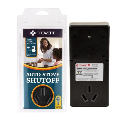 FireAvert - Electric Auto Stove Shut-Off Safety Device (3 or 4 Prong), Oven Monitoring Solution for Senior Citizen and Elderly Parents, As Seen On Shark Tank (3-Prong)