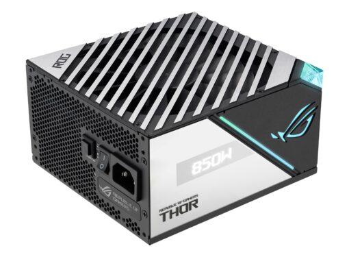 ASUS ROG Thor 850W Platinum II (Fully Modular Power Supply, 80+ Platinum, Lambda A++ Certified, ROG heatsinks, 135mm PWM Fan, 0dB Mode, OLED Panel, Sleeved Cables, Aura Sync, 10 Year Warranty) - Image 9