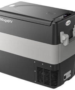 BougeRV 12V Portable Refrigerator Fridge Freezer Portable Car Fridge 53 Quart Electric Cooler12V/24V DC 110~240 V AC for RV Truck Jeep Pickup SUV Van Boat Camping Tailgating Road Trip Outdoor Travel