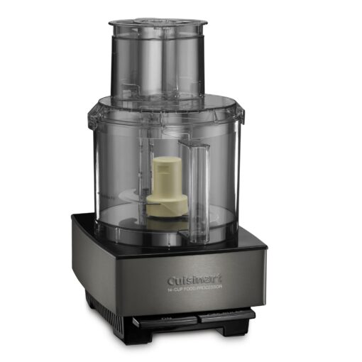 Cuisinart Food Processor 14-Cup Vegetable Chopper for Mincing, Dicing, Shredding, Puree & Kneading Dough, Black Stainless, DFP-14BKSY