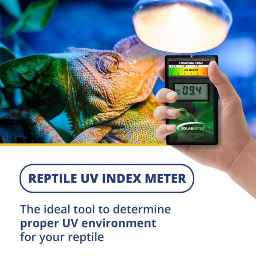 Solarmeter Model 6.5R Reptile UV Index Meter, Handheld Digital Radiometer for Measuring Ultraviolet Light, Measures 280-400 nm with Range from 0-199.9 UV Index, Made in USA, ABS Polymer, Black - Image 8