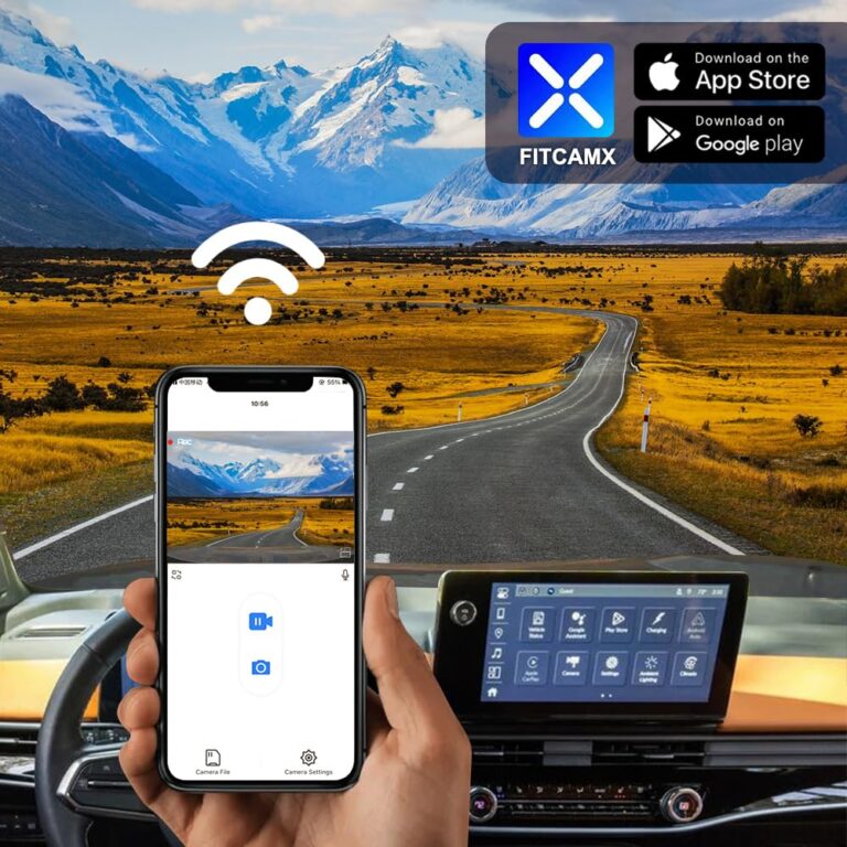 Fitcamx 4K Dash Cam Suitable for Honda Prologue 2024 2025 EX Touring Elite (HD2-D1300), OEM Factory Look, UHD 2160P Video, Built-in WiFi & APP, Loop Recording, G-Sensor, Easy to Install, 64GB Card - Image 4