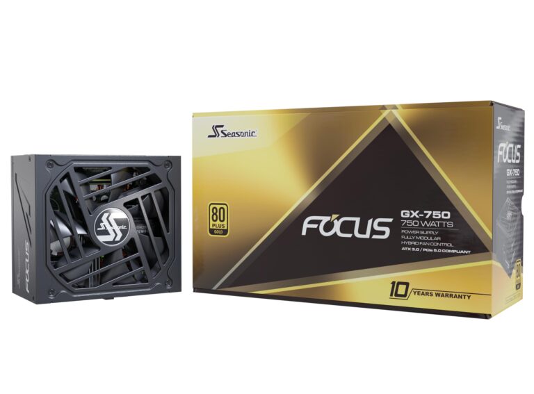 Seasonic Focus V3 GX-750-750W - 80+ Gold - ATX 3.0 & PCIe 5.0 Ready - Full-Modular - Low Noise - 10 Year Warranty - Nvidia RTX 30/40 Super & AMD GPU Compatible (Ref. SSR-750FX3)