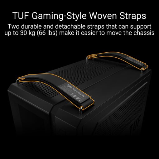 ASUS TUF Gaming GT502 Horizon ATX Mid-Tower Gaming Case (Boundless Panoramic Design, Dual-Chamber, Independent CPU and GPU Cooling Zones, Tool-Free Side Panels, USB 10 Gbps Type-C® Front Panel) - Image 12