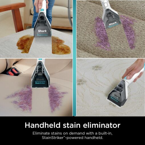 Shark PX201 StainStriker Portable Carpet & Upholstery Cleaner, Spot, Stain, & Odor Eliminator, 3 Attachments, Perfect for Pets, Carpet, Area Rugs, Couches, Upholstery, Cars & More, White - Image 5