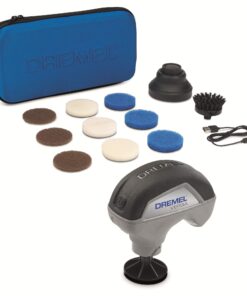Dremel Versa - Cleaning Tool, Cordless Power Spin Scrubber Kit with 1 Splash Guard, 1 Bristle Brush and 9 Multi-Purpose Cleaning Pads for Faster, Easier Cleaning and Scrubbing