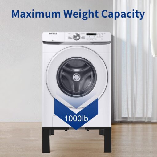 ANBase Heavy-Duty All Steel Laundry Pedestal 16" Height, Full size Universal Washing Machine Stand, Dryer Stand, Suitable for all Washer and Dryer Stand (Black) - Image 3