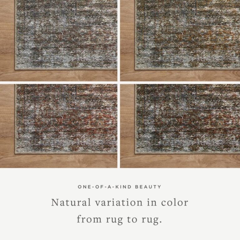 Loloi Amber Lewis Billie Collection, Tobacco & Rust 6'-0" x 9'-0" Area Rug – Antique & Distressed Accent Rugs for Living Room, Bedroom, Entryway & Hallway, No Shed High Traffic Area Home Decor Rug - Image 5