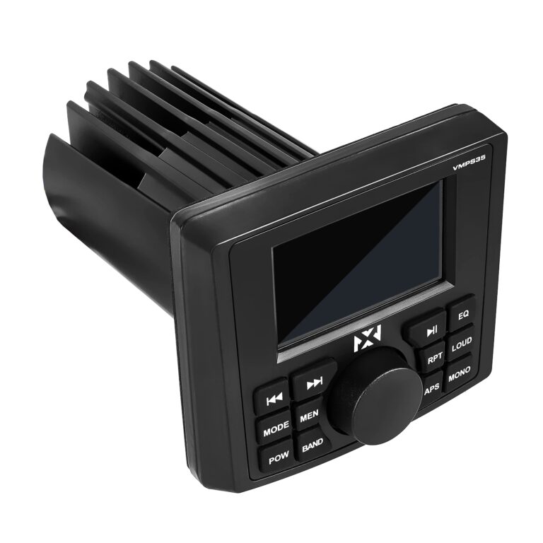 NVX VMPS35 Gauge Style Marine Stereo with Bluetooth and a 3" Ultra Bright Full-Color TFT Display - Perfect for Boats, UTVs, & ATVs - Image 7