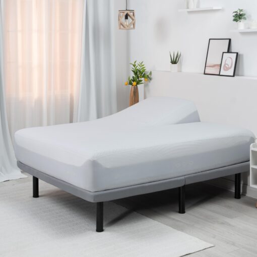 Bedgear Split Head Cal King Dri-Tec Waterproof Mattress Protector - Adjustable Base Compatible -Washable, and Breathable Pad – Fitted with Stretchable Deep Pockets – Fits 18” Mattress - White - Image 2