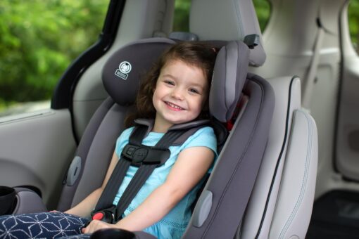 Safety 1st Grow and Go All-in-One Slim Convertible Car Seat, Rear Facing, 5-40 lbs, Forward Facing (30–65 lbs), High Back Booster Seat 40-100 pounds, Sugar Plum Pop - Image 6