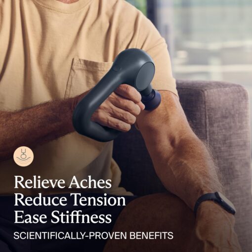 TheraGun Relief Quiet Deep Tissue Therapy Massage Gun - Bluetooth Enabled, Electric Percussion Massage Gun & Personal Massager for Pain in The Neck, Back, Leg, Shoulder and Foot (Relief - Black) - Image 8