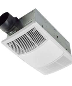 Broan-NuTone Non-Lit PowerHeat Bathroom Exhaust Fan and Heater, 80 CFM, 1.5 Sones, White