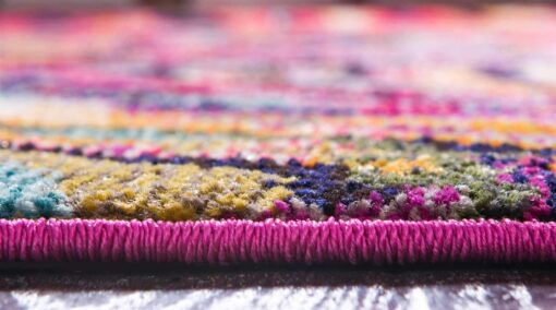 Unique Loom Estrella Collection Colorful, Abstract, Geometric, Gradient, Modern Area Rug, 8 ft x 11 ft, Multi/Pink - Image 7