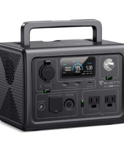 BLUETTI EB3A Portable Power Station, 268Wh LiFePO4 Battery Backup w/ 2 600W (1200W Surge) AC Outlets, Recharge from 0-80% in 30 Min., Solar Generator