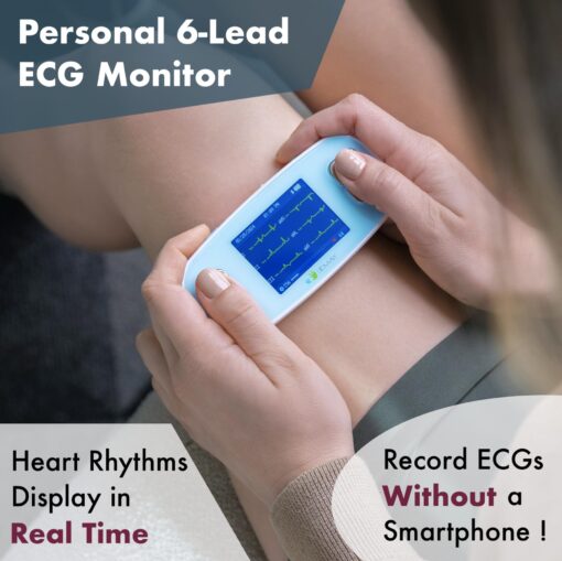 EMAY 6L Portable ECG Monitor | Record ECG and Heart Rate in 6 Channels | Compatible with Smartphone and PC | No Subscription Required - Image 9