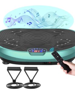 AXV Vibration Plate Exercise Machine Whole Body Workout Music Vibrate Fitness Platform Lymphatic Drainage Machine for Weight Loss Shaping Toning Wellness Home Gyms Workout