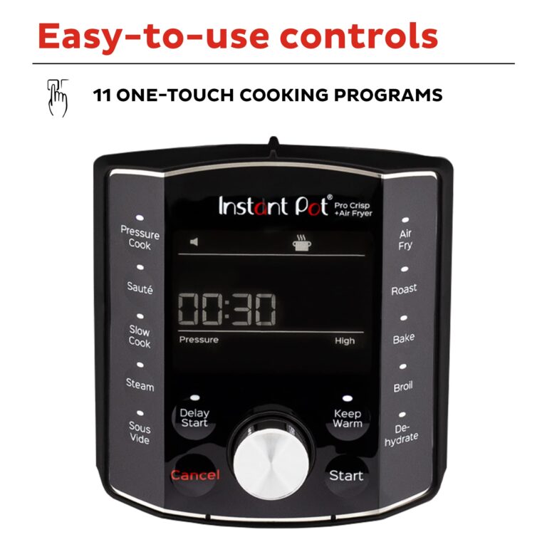 Instant Pot Pro Crisp 11-in-1 Air Fryer and Electric Pressure Cooker Combo with Multicooker Lids that Air Fries, Steams, Slow Cooks, Sautés, Dehydrates, & More, Free App With Over 800 Recipes, 8 Quart - Image 5
