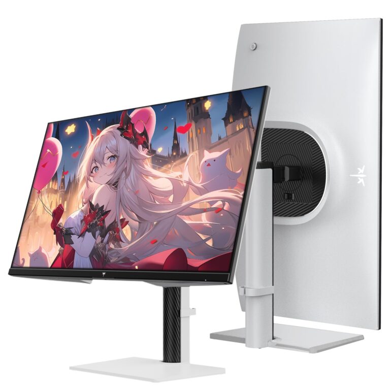 KTC Monitor 27-inch White Gaming Monitor WQHD (2560x1440) Fast IPS, 300Hz (Supports 320Hz via Overclocking) 1ms 144% sRGB High Brightness 450cd/㎡, Low Blue Light, Flicker-Free, 2 x HDMI, 1 x DP H27E6 - Image 2