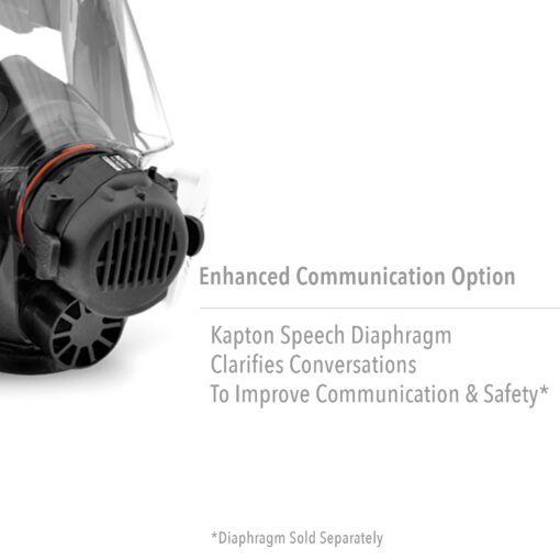NORTH Honeywell Safety Products 760008A Safety Products, 7600 Series Full Facepiece Respirator, Dual Cartridge, Medium/Large - Image 3