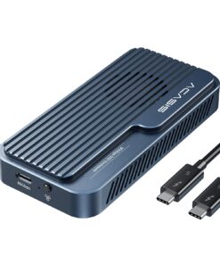 ACASIS 80Gbps M.2 NVMe SSD Enclosure, with Cooling Fan, Compatible with Thunderbolt5/USB4 V2.0, Back Compatible with Thunderbolt4/3/USB4 V1.0, USB3.2/3.1/3.0, Support SSD B+M M-Key (TB501 Pro)