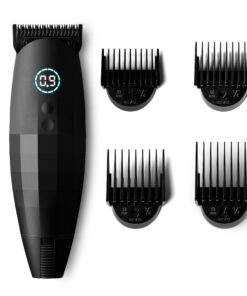 Bevel Professional Hair Clippers & Beard Trimmer for Men, Barber Supplies, Cordless Hair Clippers, Hair Trimmer for Men, 4 Hour Rechargeable Battery, Black