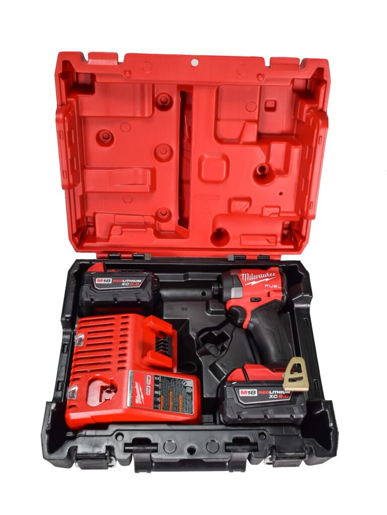 Milwaukee 2953-22 18V Cordless Brushless 1/4" Hex Impact Driver Kit with (2) 5.0Ah Lithium Ion Batteries, Charger & Tool Case - Image 8