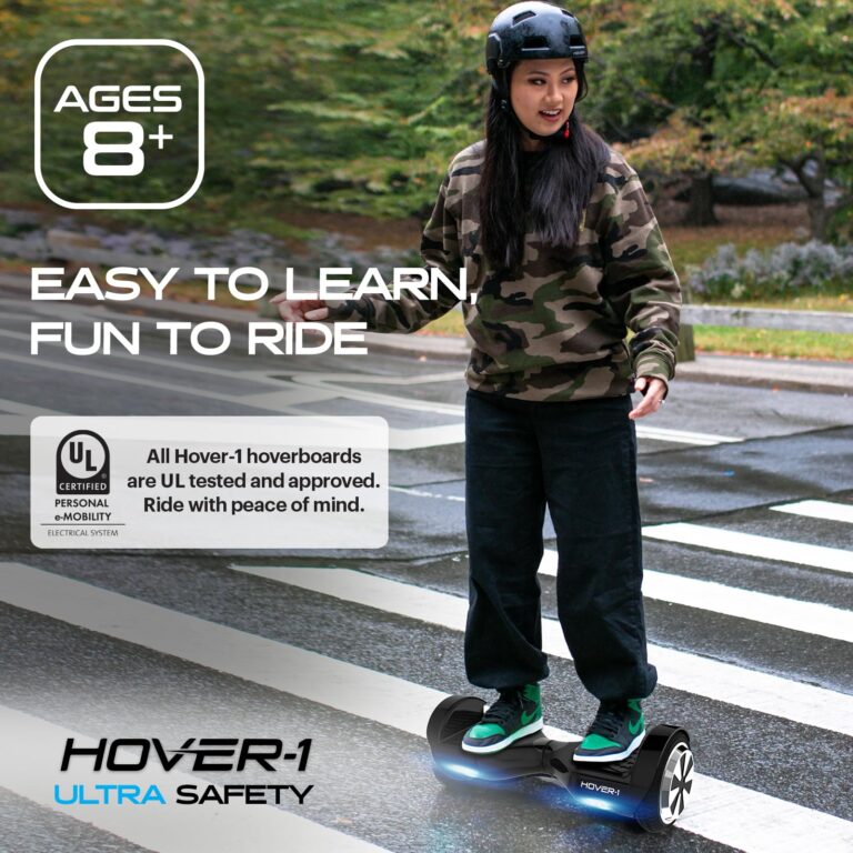 Hover-1 Ultra Electric Hoverboard - 9MPH Top Speed, 9 Mile Range, 400W Motor, Long Lasting Li-Ion Battery, Rider Modes: Beginner to Expert, 5HR Full Charge Self Balancing Scooter - Image 4