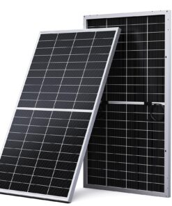 Callsun N-Type 16BB 200W Bifacial Solar Panel, 200 Watt Monocrystalline Solar Panel 12V, 25% High Efficiency PV Module, for RV Trailer Camper Marine Rooftop Home Power Station Off Grid (1 Pack Silver)