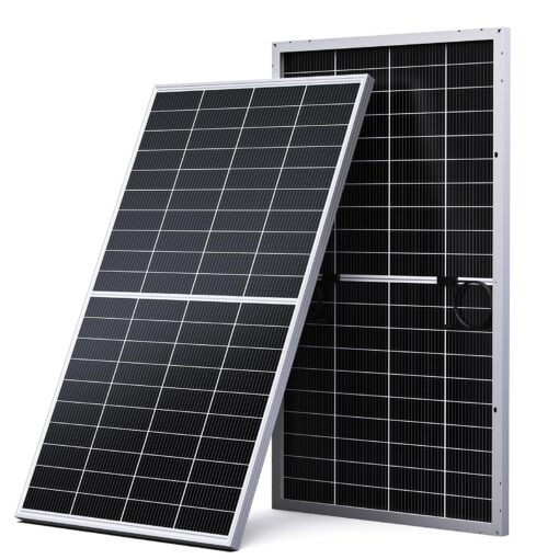 Callsun N-Type 16BB 200W Bifacial Solar Panel, 200 Watt Monocrystalline Solar Panel 12V, 25% High Efficiency PV Module, for RV Trailer Camper Marine Rooftop Home Power Station Off Grid (1 Pack Silver)