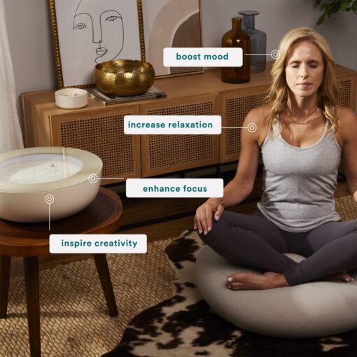 Homedics Drift Sandscape, Perpetual Motion Machine, Zen Garden, Meditation Accessories, Decorative Sandscape, Bluetooth, iOS, Android, by Homedics (16 Inch (Small), Cream) - Image 7