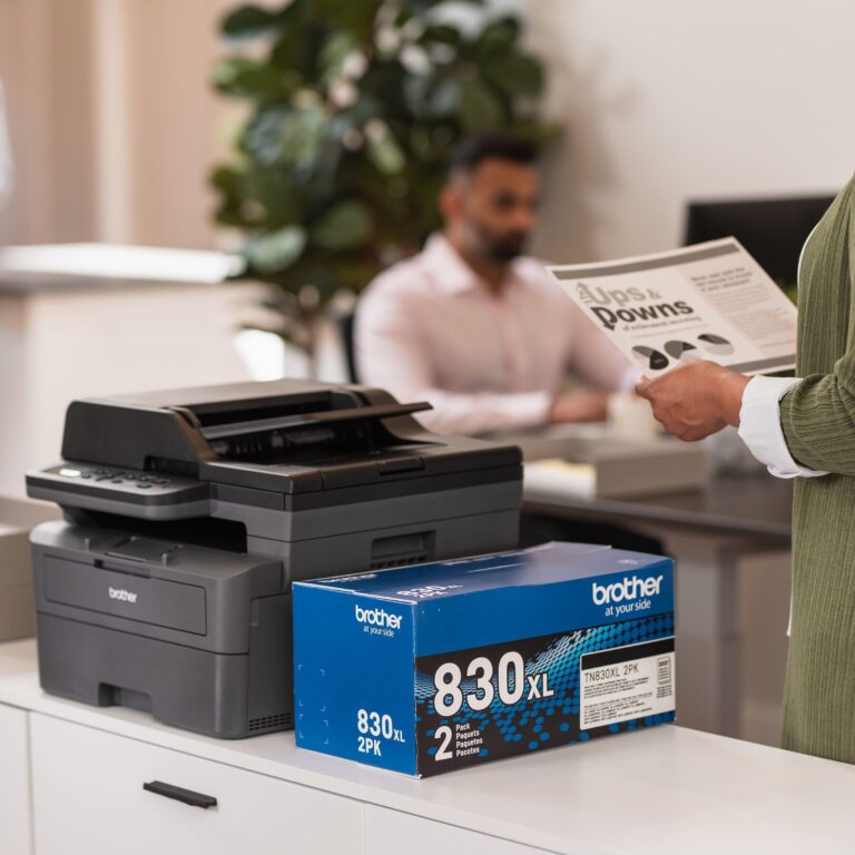 Brother DCP-L2640DW Wireless Compact Monochrome Multi-Function Laser Printer with Copy and Scan, Duplex, Mobile, Black & White | Includes Refresh Subscription Trial(1), Amazon Dash Replenishment Ready - Image 2