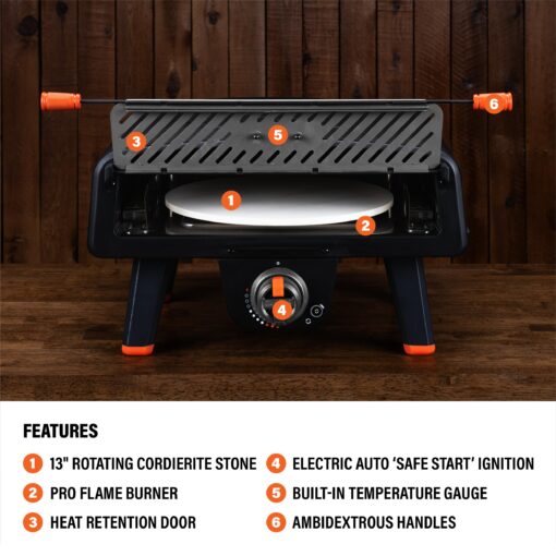 Blackstone 2404 Leggero Pro Pizza Oven, Black - Image 4
