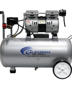 California Air Tools 8010 1.0 HP Ultra Quiet and Oil-Free Air Compressor, 8 Gallon Steel Tank, Lightweight with Wheels, 60 dBA Noise Level