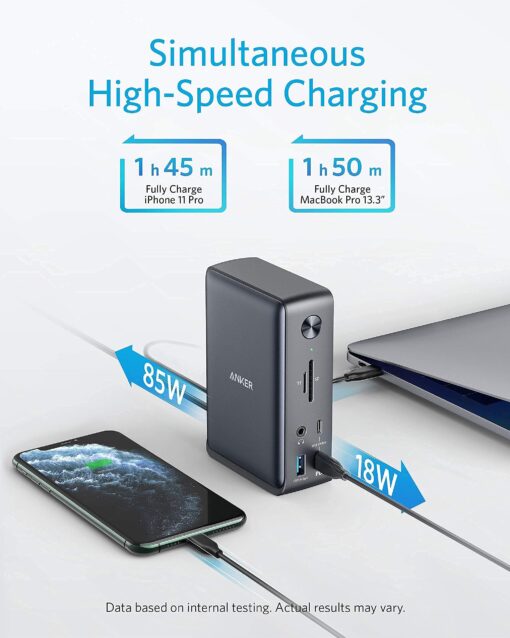 Anker 575 USB-C Docking Station (13-in-1) with USB-C to Dual HDMI Adapter - Image 6