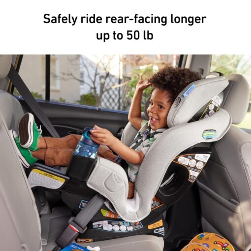 Graco Extend2Fit Convertible Baby Car Seat, Rear and Forward Facing, Adjustable Extension Panel for Extra Legroom, Ashten - Image 5