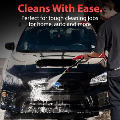 Adam's Polishes Compact Pressure Washer - Powerful, Lightweight, Portable Electric Pressure Washer Sprayer | Max 1500 PSI, 1.2 GPM | for Car Home Auto Patio RV Motorcycle & Garage - Image 3