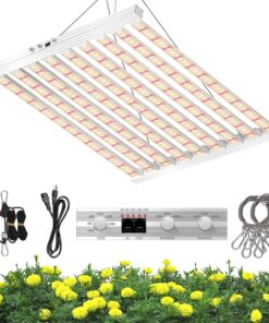 SZHLUX 620W LED Grow Light 4×6ft Daisy Chain Dimming Full Spectrum Grow Light for Indoor Plants, Sunlight Plant Light for Seedling Veg and Bloom Commercial Grow Light